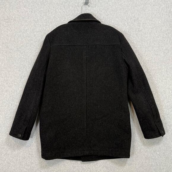 J Crew University Jacket Stadium Cloth Mens Size L 100% Wool Quilted Lining - Picture 10 of 15